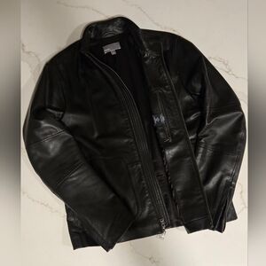 Vince Black Leather Jacket